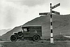 A teaser image for Van at crossroads, 1934
