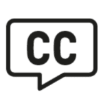 Close captions symbol